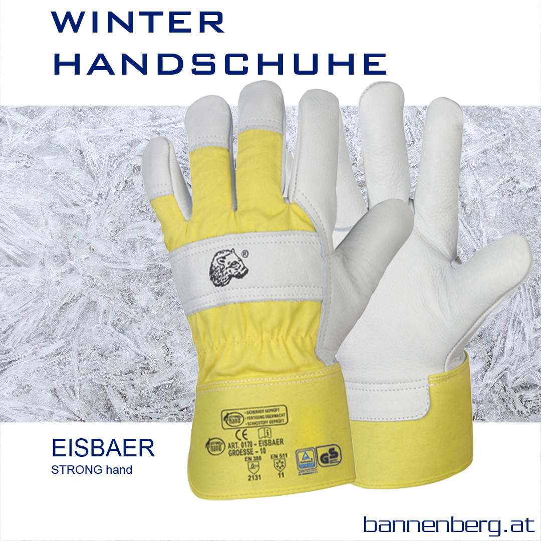 Winterhandschuh EISBÄR aus Rindvollleder