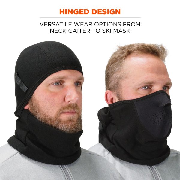 Balaclava Gesichtsmaske 2-teilig Fleece/Neopren – atmungsaktiver Kälteschutz – Bild 7