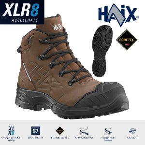 HAIX AIRPOWER XR 810 Nubuk | S7 Sicherheitsstiefel GORE-TEX® | braun